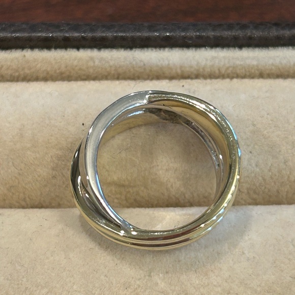 14kt Diamond Two-Tone Bypass Ring - Picture 5 of 10